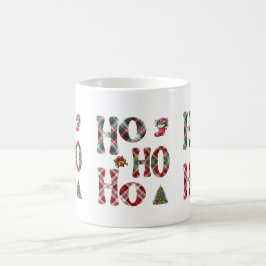 Ho Ho Ho Plaid Christmas  Kaffemugg