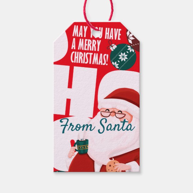 Ho ho ho presentetikett (Framsidan)