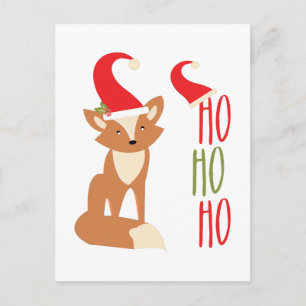 Ho Ho Ho räv Helg Vykort