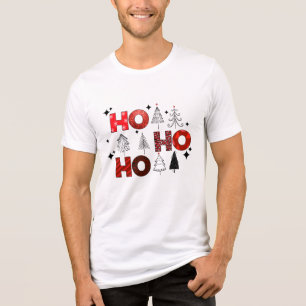 Ho Ho Ho Red Julgranar Winter Helgdagars T Shirt