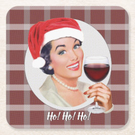 Ho! Ho! Ho! Red Play Underlägg Papper Kvadrat