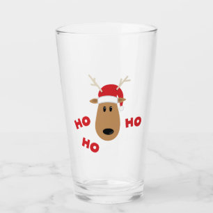 Ho Ho Ho Reindeer Glaskopp