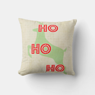 ho ho ho ren svart grön jul kudde