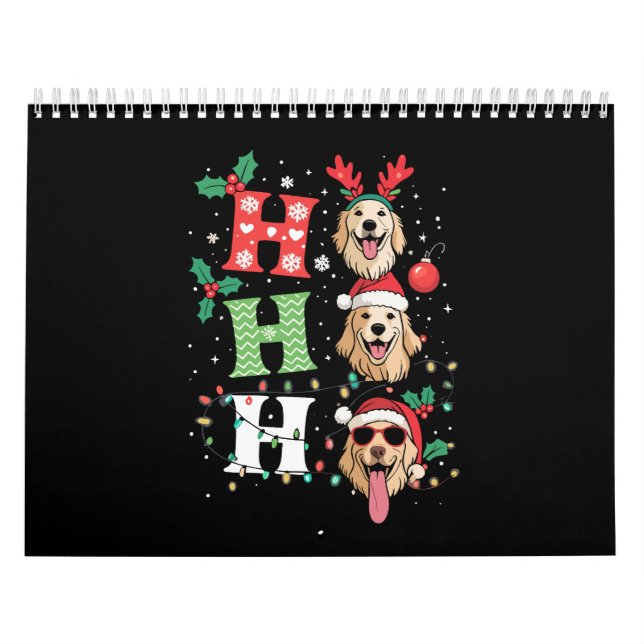 Ho Ho Ho Retrievers Gyllene Jul Kalender (Omslag)