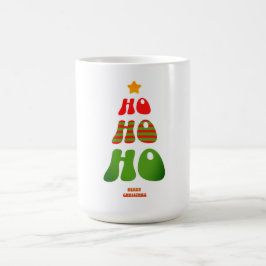 Ho Ho Ho Retro Christmas Tree Mug Kaffemugg