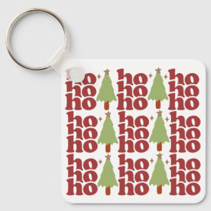 Ho Ho Ho Retro Groovy-Helgdagar Nyckelring