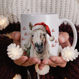 Ho Ho Ho! Rolig Häst Julmugg Kaffemugg