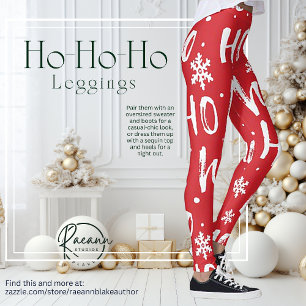 Ho-Ho-Ho Roliga Juldesign Leggings