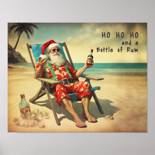 Ho Ho Ho & Rum - Poster (Framsidan)
