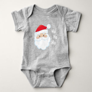 Ho Ho Ho Santa Ansikte Helgdagars Red White T Shirt