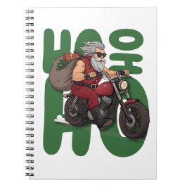Ho Ho Ho Santa Biker Anteckningsbok