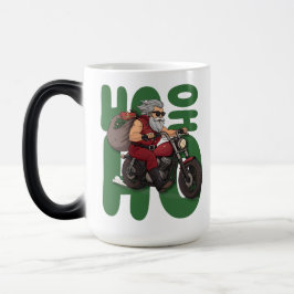 Ho Ho Ho Santa Biker Magisk Mugg