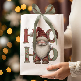HO HO HO Santa Christmas Gift Bags 