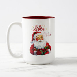 Ho Ho Ho Santa Claus - Festive Christmas Två-Tonad Mugg