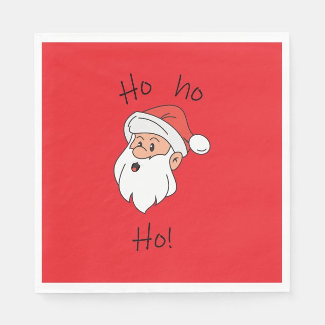 Ho ho ho santa clause pappersservett (Framsidan)