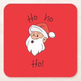 Ho ho ho santa clause underlägg papper kvadrat
