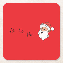 Ho ho ho santa clause  underlägg papper kvadrat