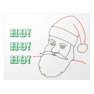 Ho! Ho! Ho! Santa Coloring Lakan på Anteckningsblo Anteckningsblock