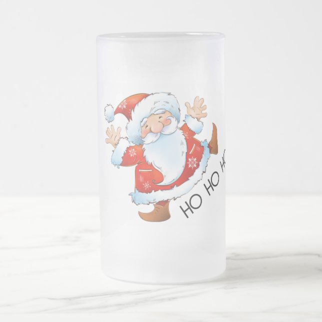 Ho Ho Ho Santa Frostat Ölglas (Center)