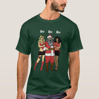 Ho Ho Ho Santa (grönt) Tee