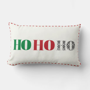 Ho Ho Ho Santa Hälsning Helgdag jul Lumbarkudde