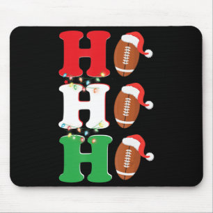 Ho Ho Ho Santa Hat American Football Roligt jul Musmatta