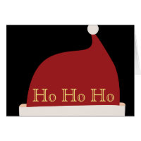 Ho Ho Ho, Santa Hat Traditional God jul Hälsning