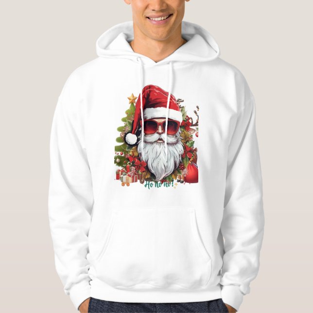 HO HO HO SANTA HOODIE (Framsida)