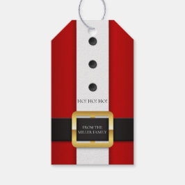 Ho Ho Ho Santa Kostym Personlig Namn | Jul Presentetikett