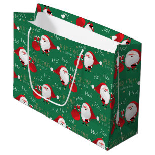 Ho Ho Ho Santa Large Gift Bag