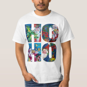 HO HO HO SANTA MUSICAL CHRISTMAS NIGHT T SHIRT
