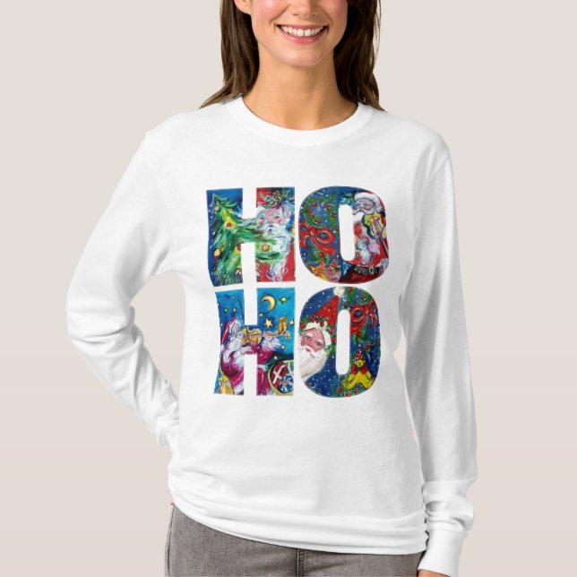 HO HO HO SANTA MUSICAL CHRISTMAS NIGHT TRÖJA (Framsida)