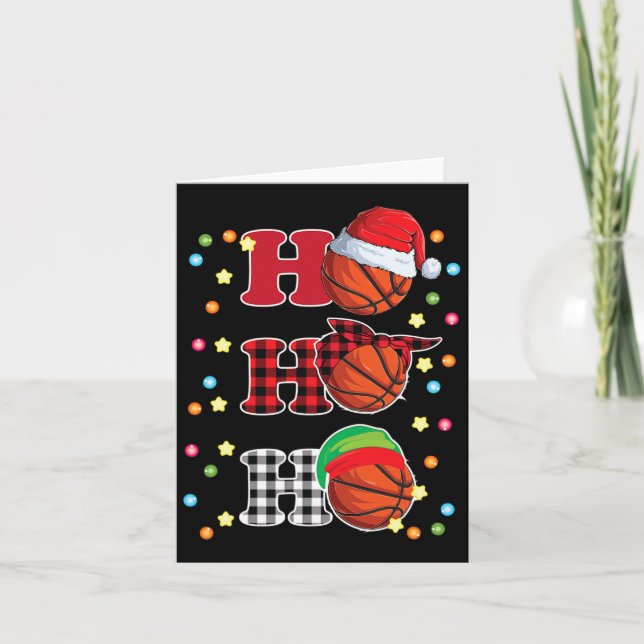 Ho Ho Ho Santa Red Play jul Ljus Pajama S Kort (Framsida)