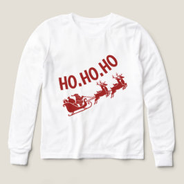 Ho Ho Ho Santa Sleigh Ride Christmas T Shirt