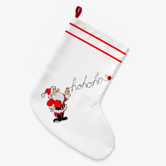 Ho Ho Ho Santa Stor Julstrumpa (Framsidan (Hängande))