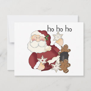 Ho Ho Ho Santa T-shirts och presenter Julkort
