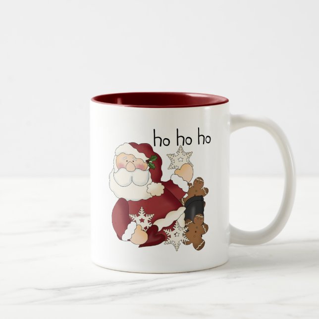 Ho Ho Ho Santa T-shirts och presenter Två-Tonad Mugg (Höger)