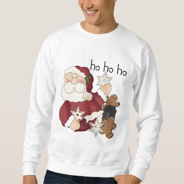 Ho Ho Ho Santa T-tröja och gåvor Sweatshirt (Framsida)