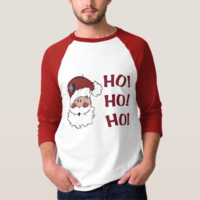HO! HO! HO! Santa Tee Shirt (Framsida)