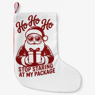 Ho Ho Ho Sluta Stirra På Min Paket Snarkig Jul Liten Julstrumpa