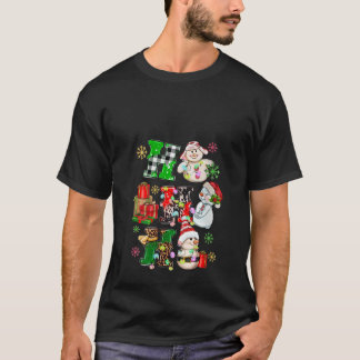 Ho Ho Ho Snögubbe Santa Hat Leopard Buffalo Play P T Shirt