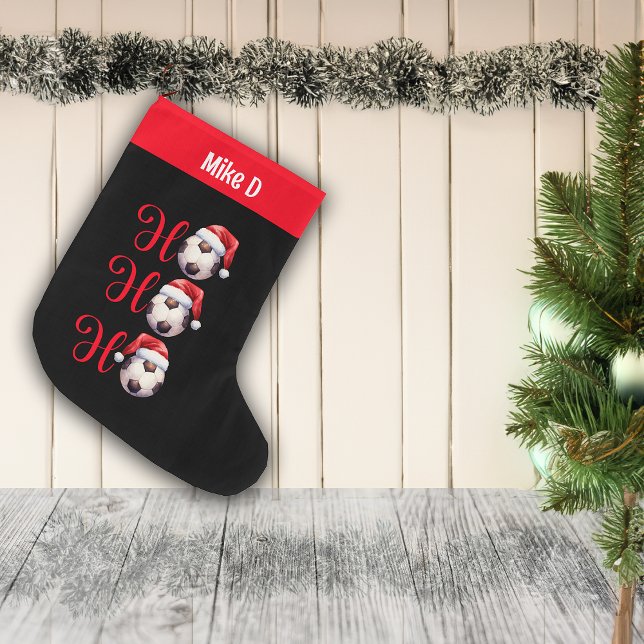 Ho Ho Ho Soccer-eget namn Stor Julstrumpa (Skapare uppladdad)