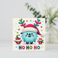 HO HO HO Söta fluffy Santa elves