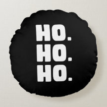 HO. HO. HO. Svart & Vitt Med Buffalo Rutig Baksida