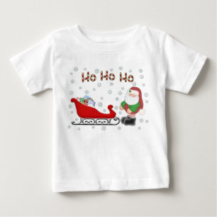 Ho Ho Ho T-tröja för vit för Santas Sleighsmåb Tee Shirt