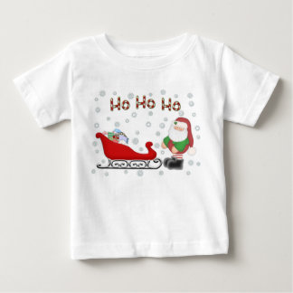 Ho Ho Ho T-tröja för vit för Santas Sleighsmåbarn Tee