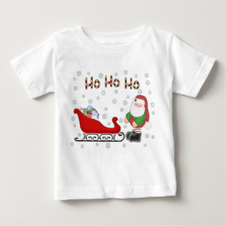 Ho Ho Ho T-tröja för vit för Santas Sleighsmåbarn Tee Shirt