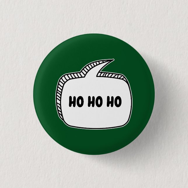 HO HO HO Talbubbelknapp Knapp (Framsida)