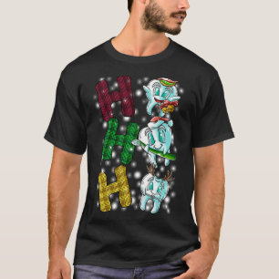 Ho Ho Ho Teeth Santa Dentist Dental Ugly jul T Shirt