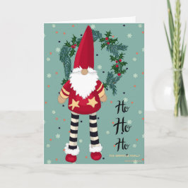 HO HO HO Tomte är här. Kan anpassas Helgkort